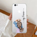 Girl With Hat Customize Transparent Silicon Case For iPhone 7 / iPhone 8 / iPhone Se 2020