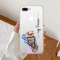 Girl With Hat Customize Anti Yellow Clear Case For iPhone 7 Plus / iPhone 8 Plus