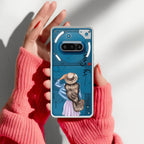 Girl With Hat Customize Transparent Silicon Case For Nothing Phone 3A 5G