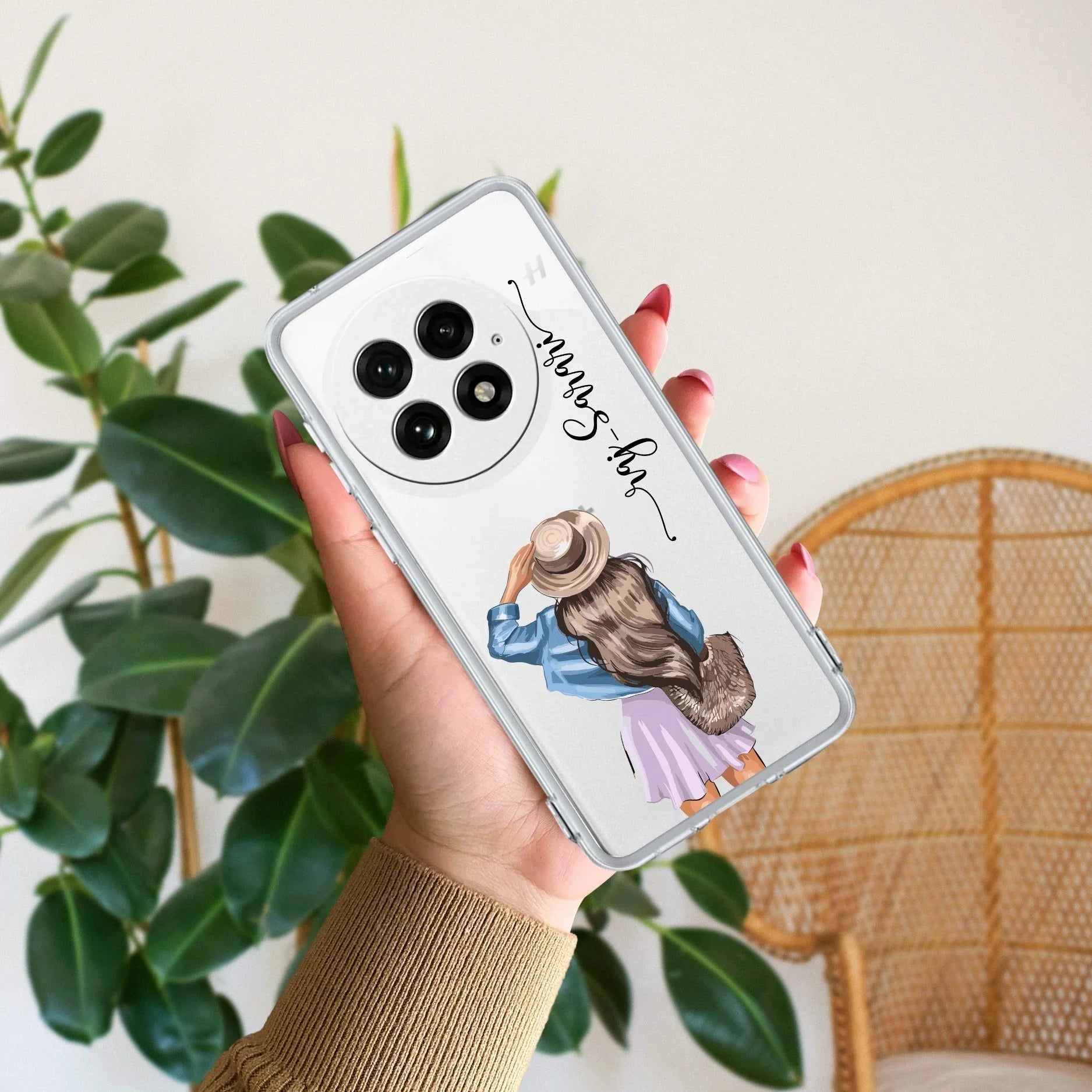 Girl With Hat Customize Transparent Silicon Case For OnePlus - ShopOnCliQ