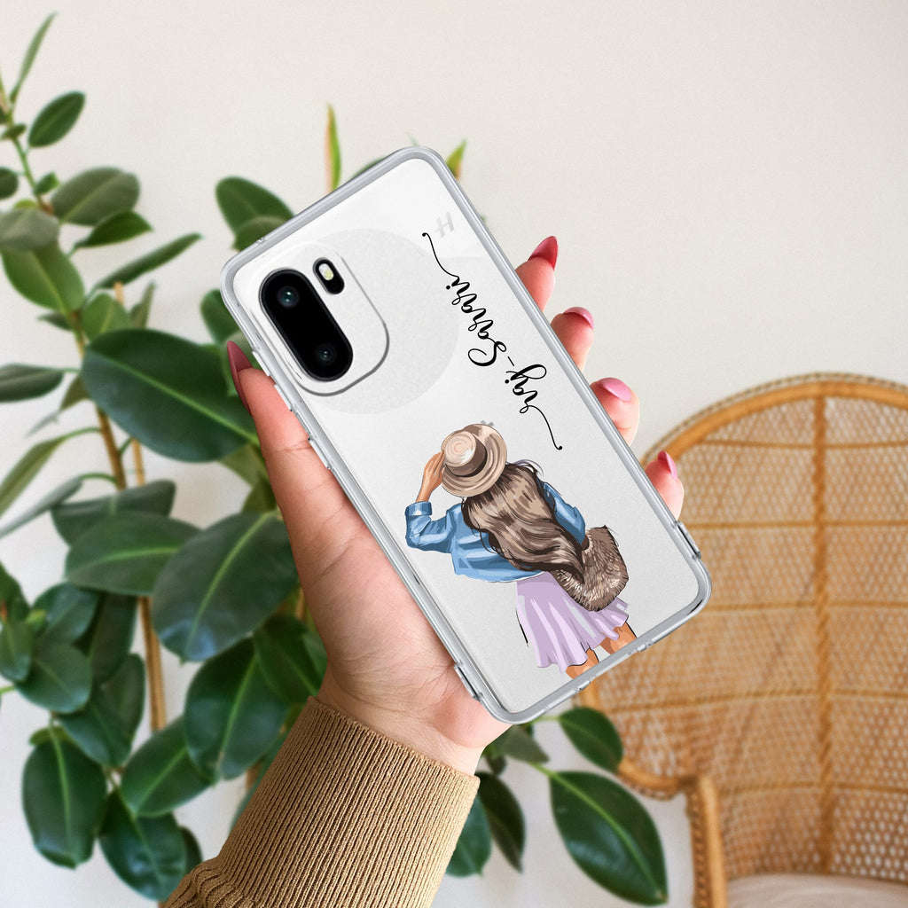 Girl With Hat Customize Anti Yellow Case For OnePlus 15R 5G