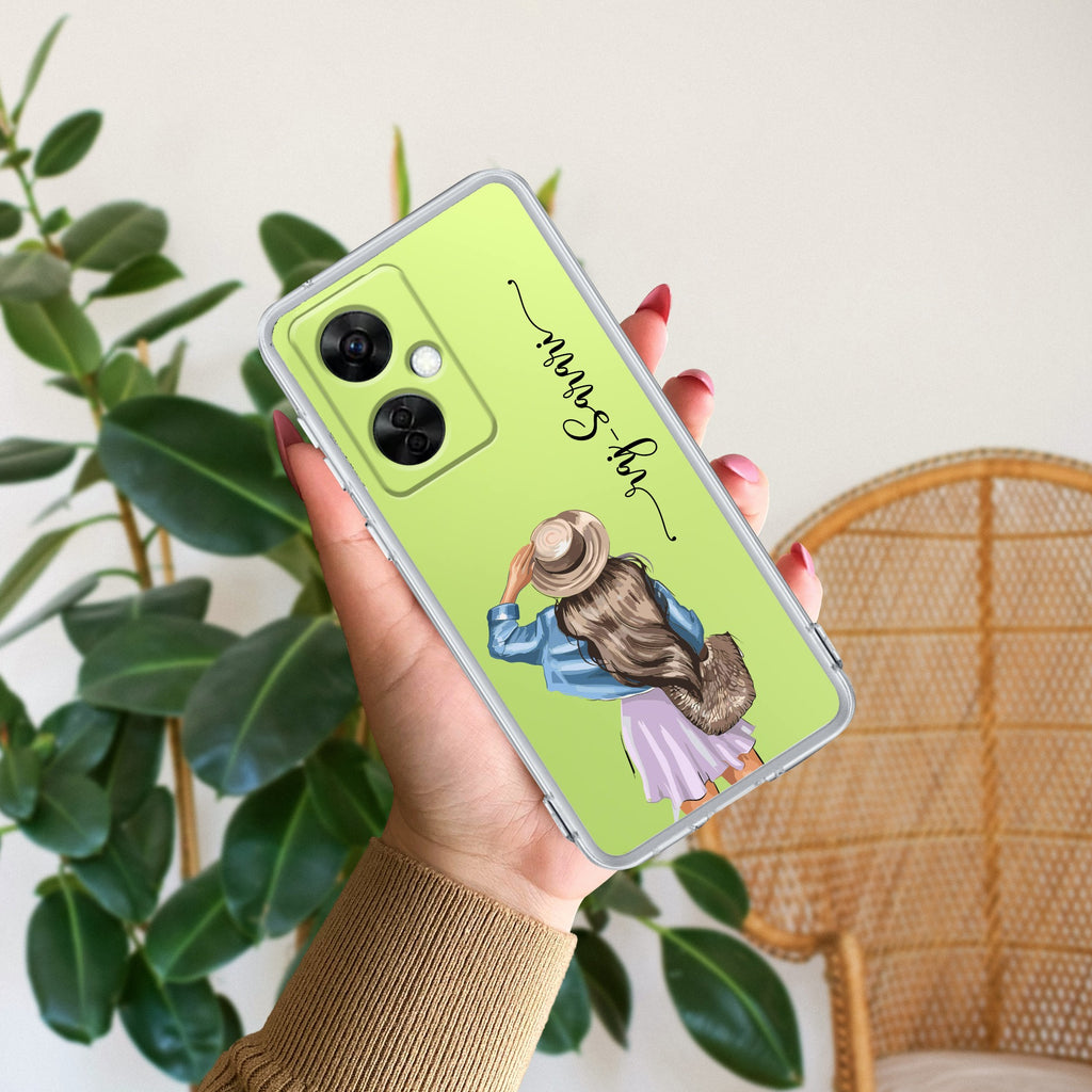 Girl With Hat Customize Anti Yellow Case For OnePlus Nord CE 3 5G