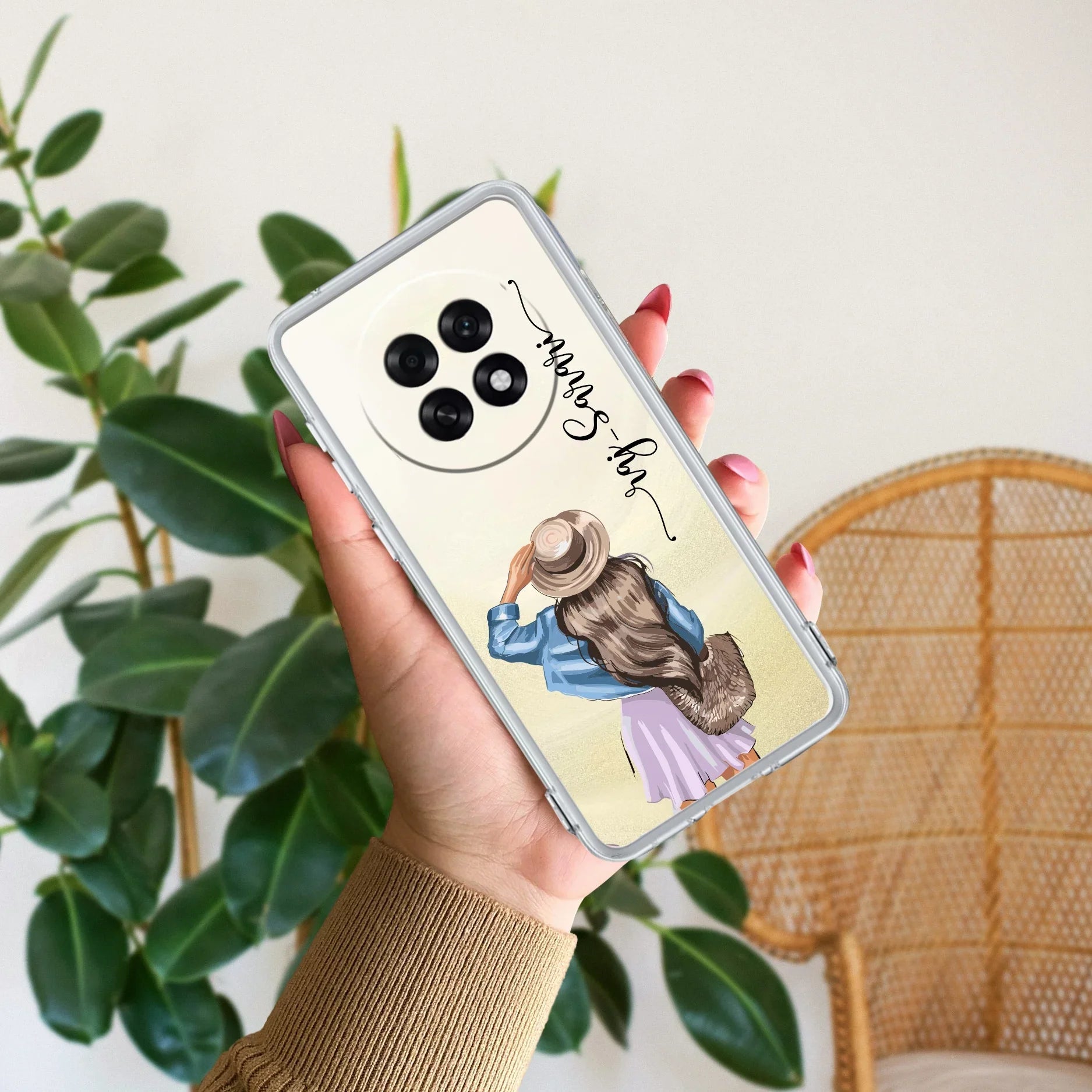 Girl With Hat Customize Transparent Silicon Case For Oppo - ShopOnCliQ