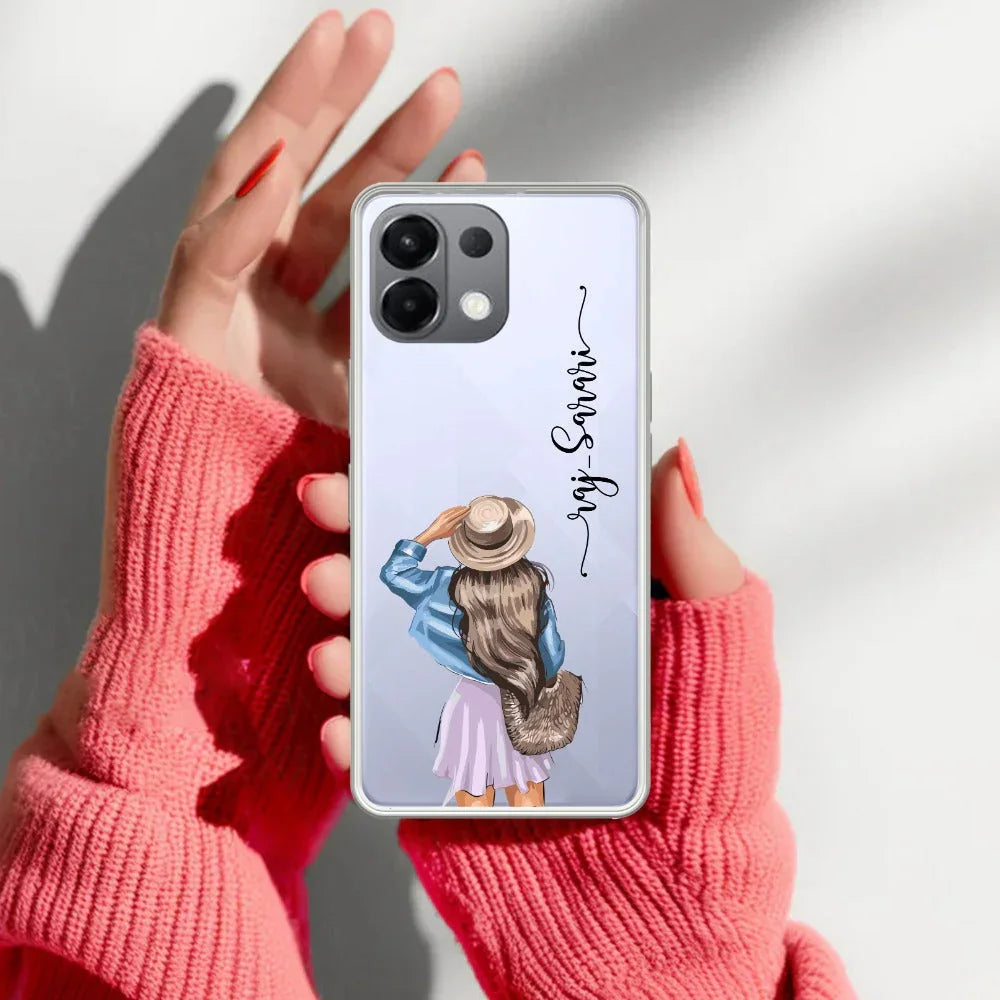 Girl With Hat Customize Transparent Silicon Case For Oppo - ShopOnCliQ