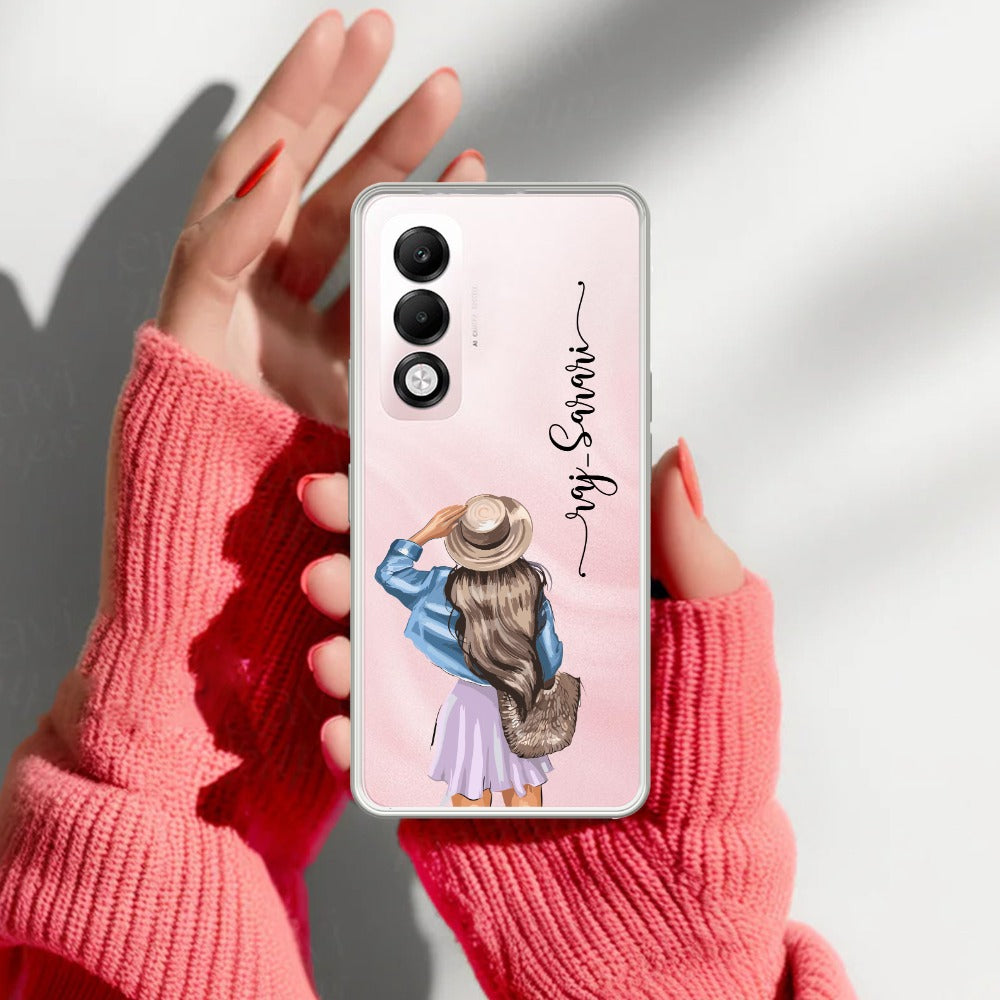Girl With Hat Customize Anti Yellow Case For OPPO K13 Turbo 5G