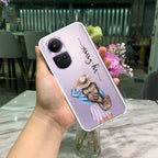 Girl With Hat Customize Anti Yellow Case For Oppo Reno 10 5G