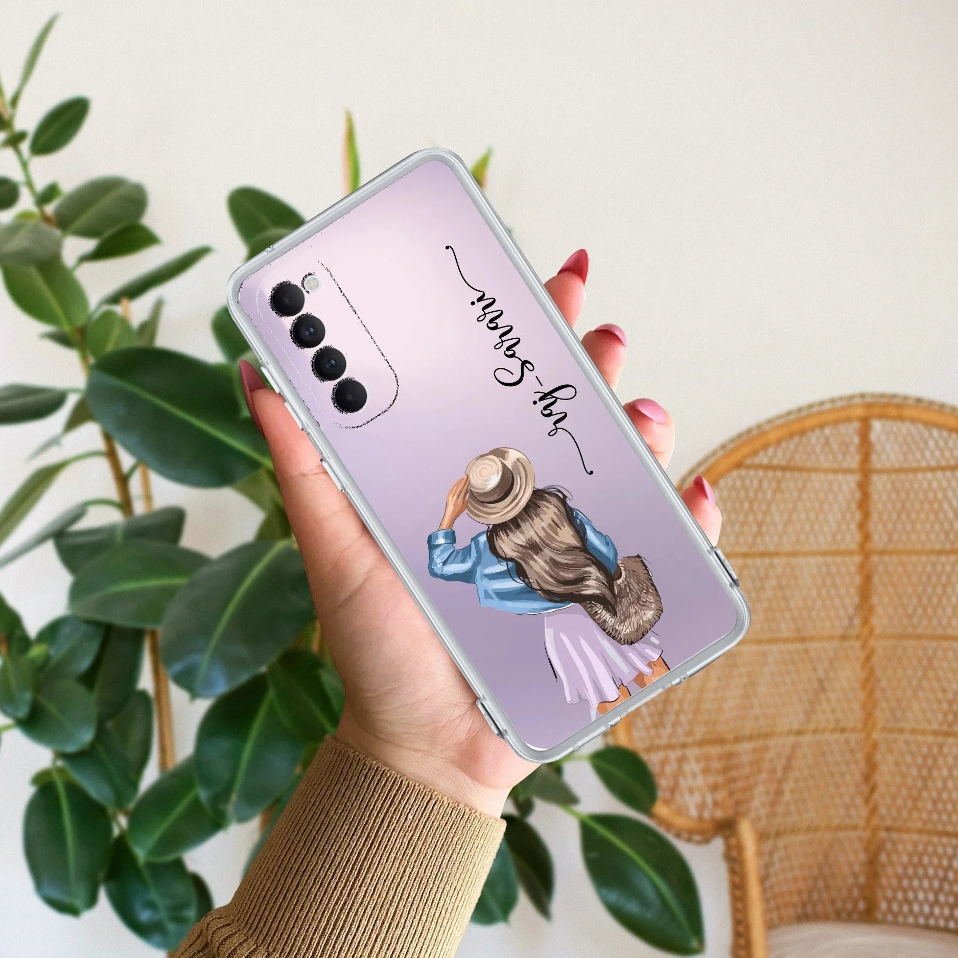 Girl With Hat Customize Transparent Silicon Case For Oppo - ShopOnCliQ