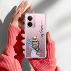 Girl With Hat Customize Anti Yelllow Case For Realme P3 5G