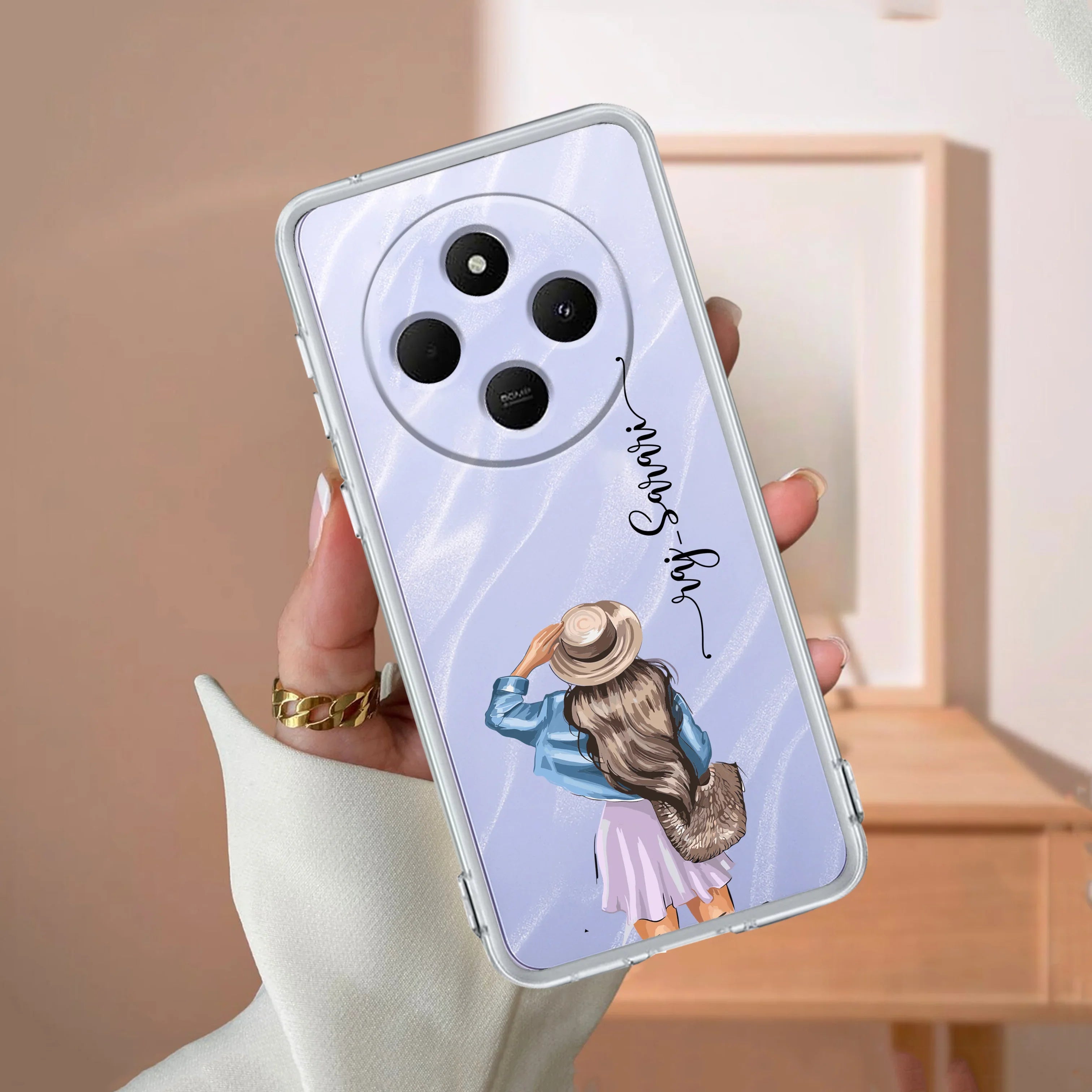 Girl With Hat Customize Transparent Silicon Case For Redmi/Xiaomi - ShopOnCliQ