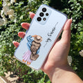 Girl With Hat Customize Transparent Silicon Case For Samsung Galaxy A72