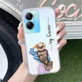 Girl With Hat Customize Anti Yellow Case For Vivo T2x 5G