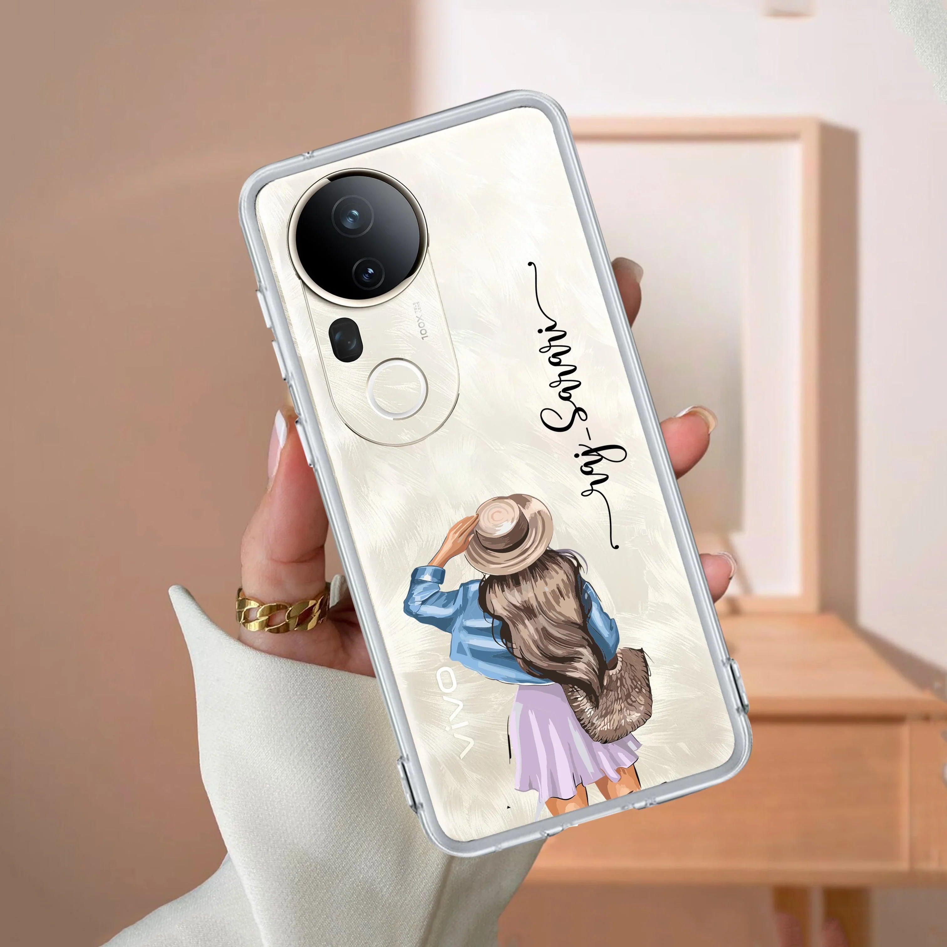 Girl With Hat Customize Transparent Silicon Case For Vivo - ShopOnCliQ