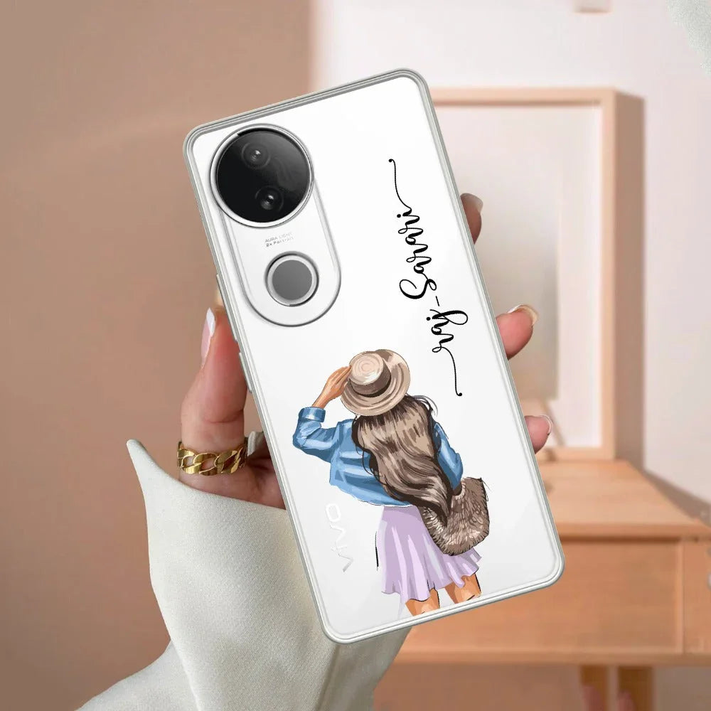 Girl With Hat Customize Transparent Silicon Case For Vivo - ShopOnCliQ