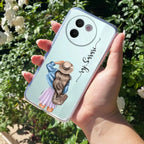 Girl With Hat Customize Transparent Silicon Case For Vivo V30e 5G