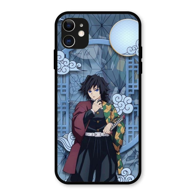Giyu Tomioka Glass Case Cover For iPhone 11