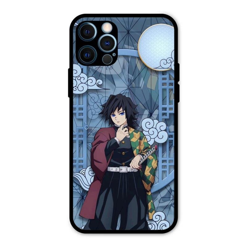 Giyu Tomioka Glass Case Cover For iPhone 12 Pro Max