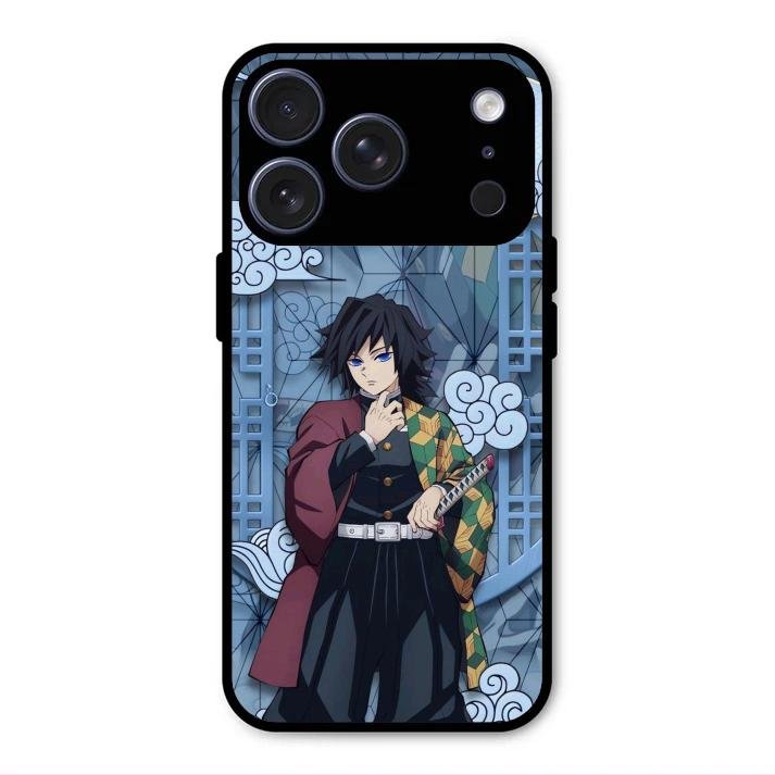 Giyu Tomioka Glass Case Cover For iPhone 17 Pro
