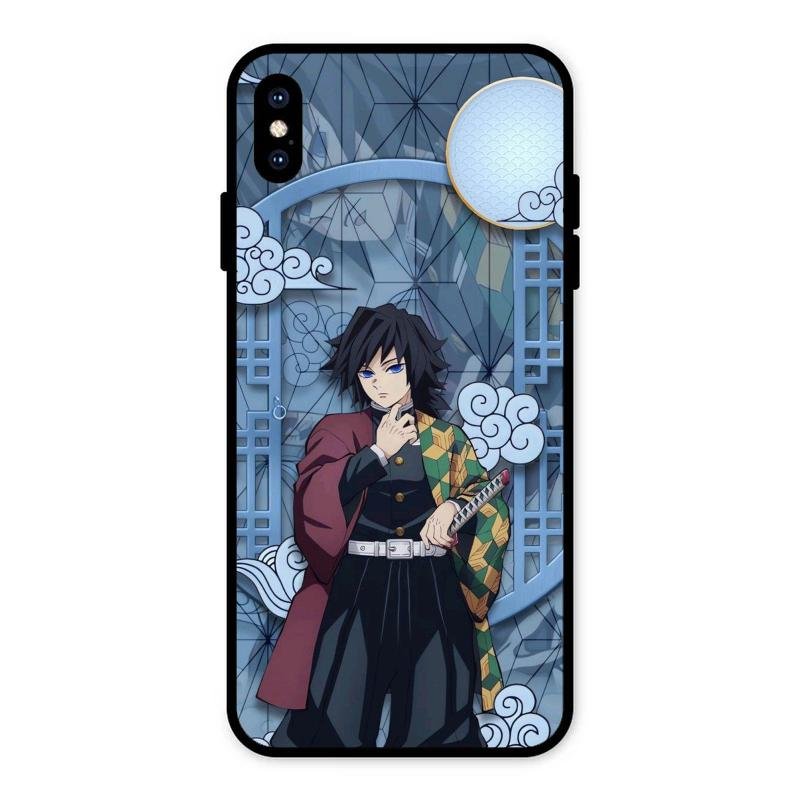 Giyu Tomioka Glass Case Cover For iPhone XS Max