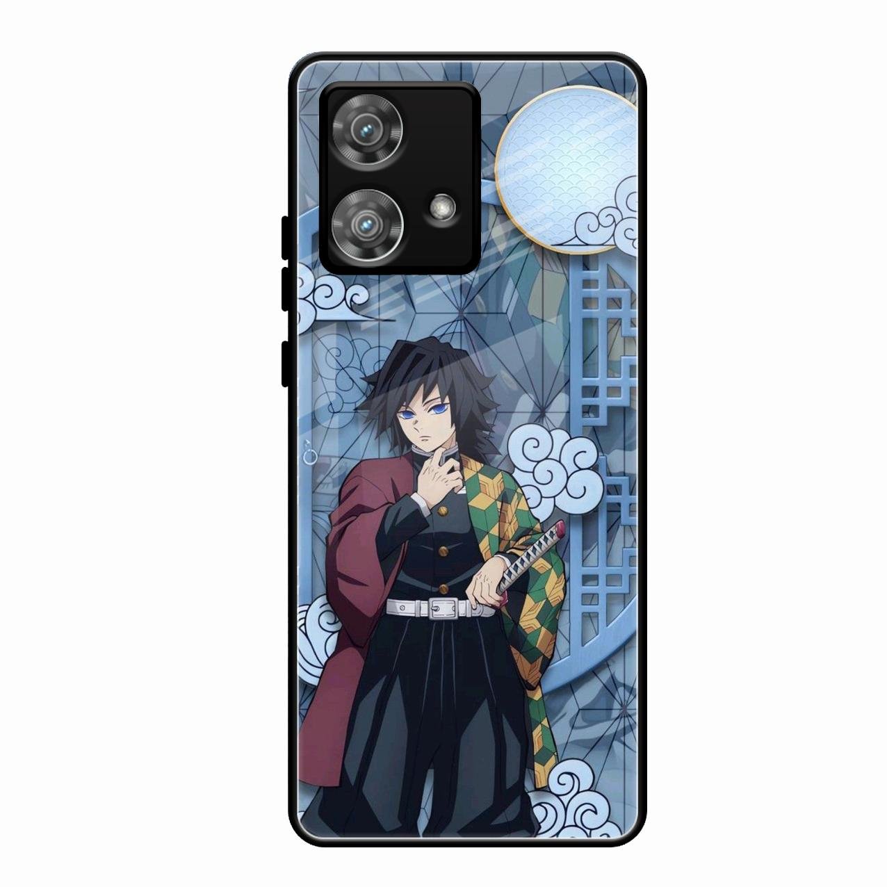Giyu Tomioka Glass Case Cover For Motorola Edge 40 5G