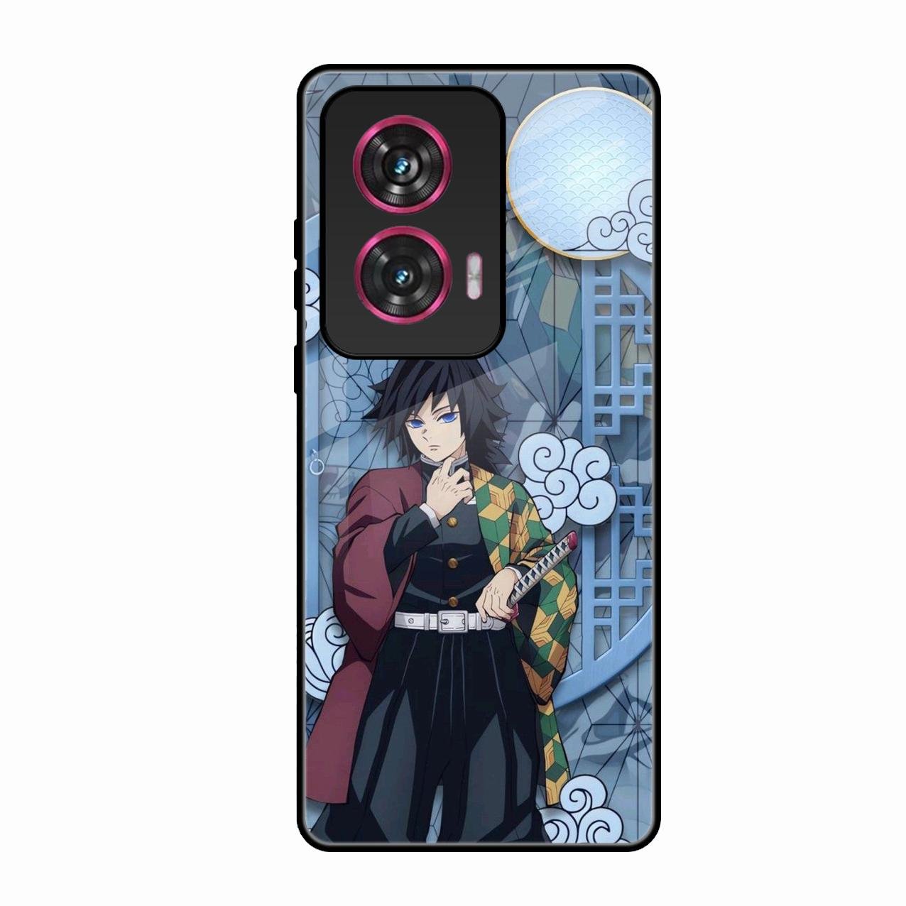 Giyu Tomioka Glass Case Cover For Motorola Edge 50 Fusion 5G