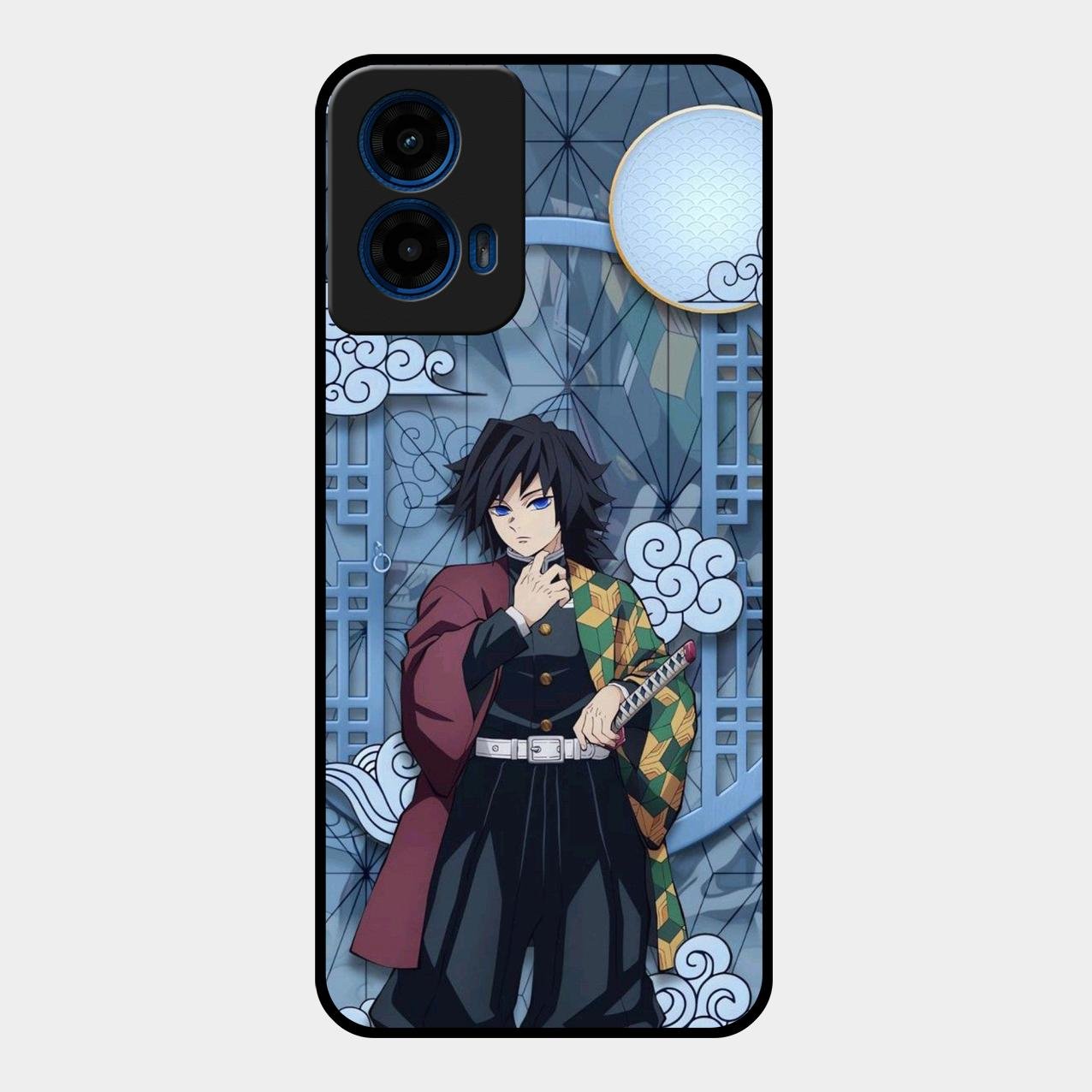 Giyu Tomioka Glass Case Cover For Motorola G45 5G
