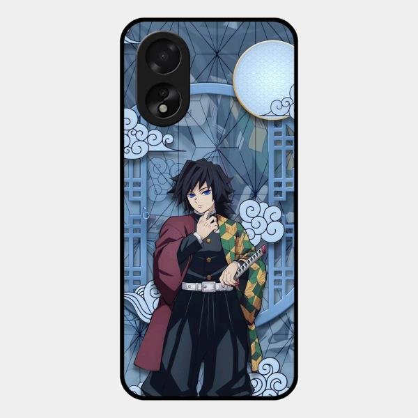 Giyu Tomioka Glass Case Cover For Oppo A38