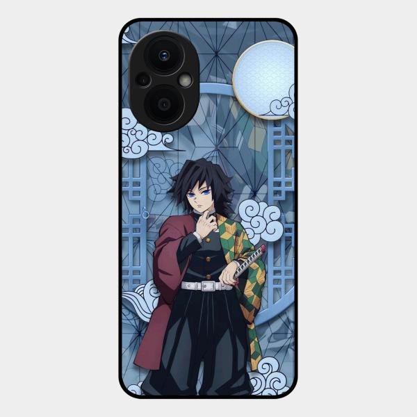 Giyu Tomioka Glass Case Cover For Oppo F21 Pro 5G