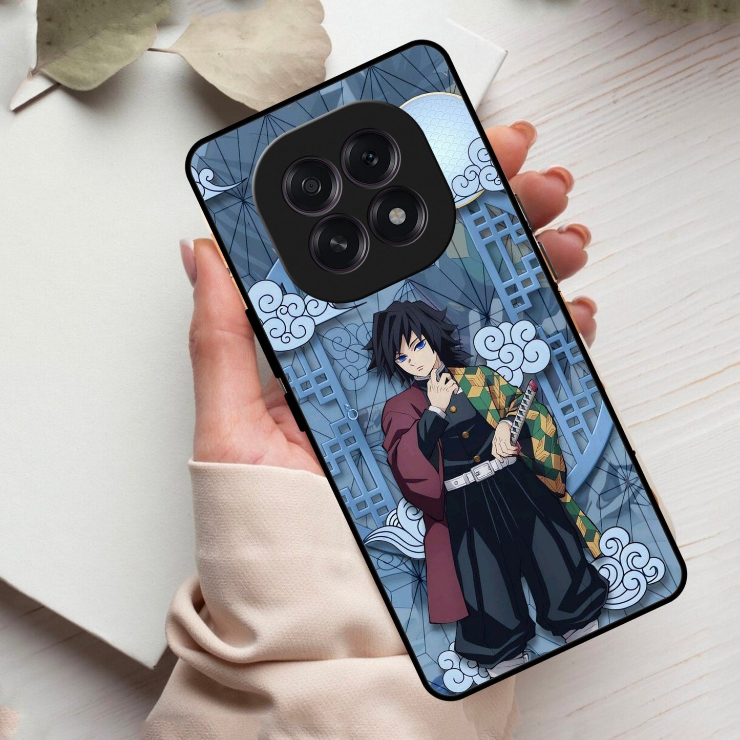 Giyu Tomioka Glass Case Cover For Oppo