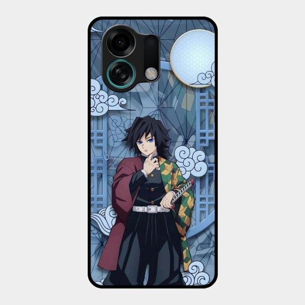 Giyu Tomioka Glass Case Cover For Oppo