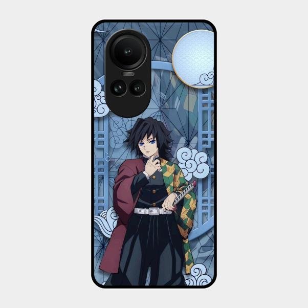 Giyu Tomioka Glass Case Cover For Oppo