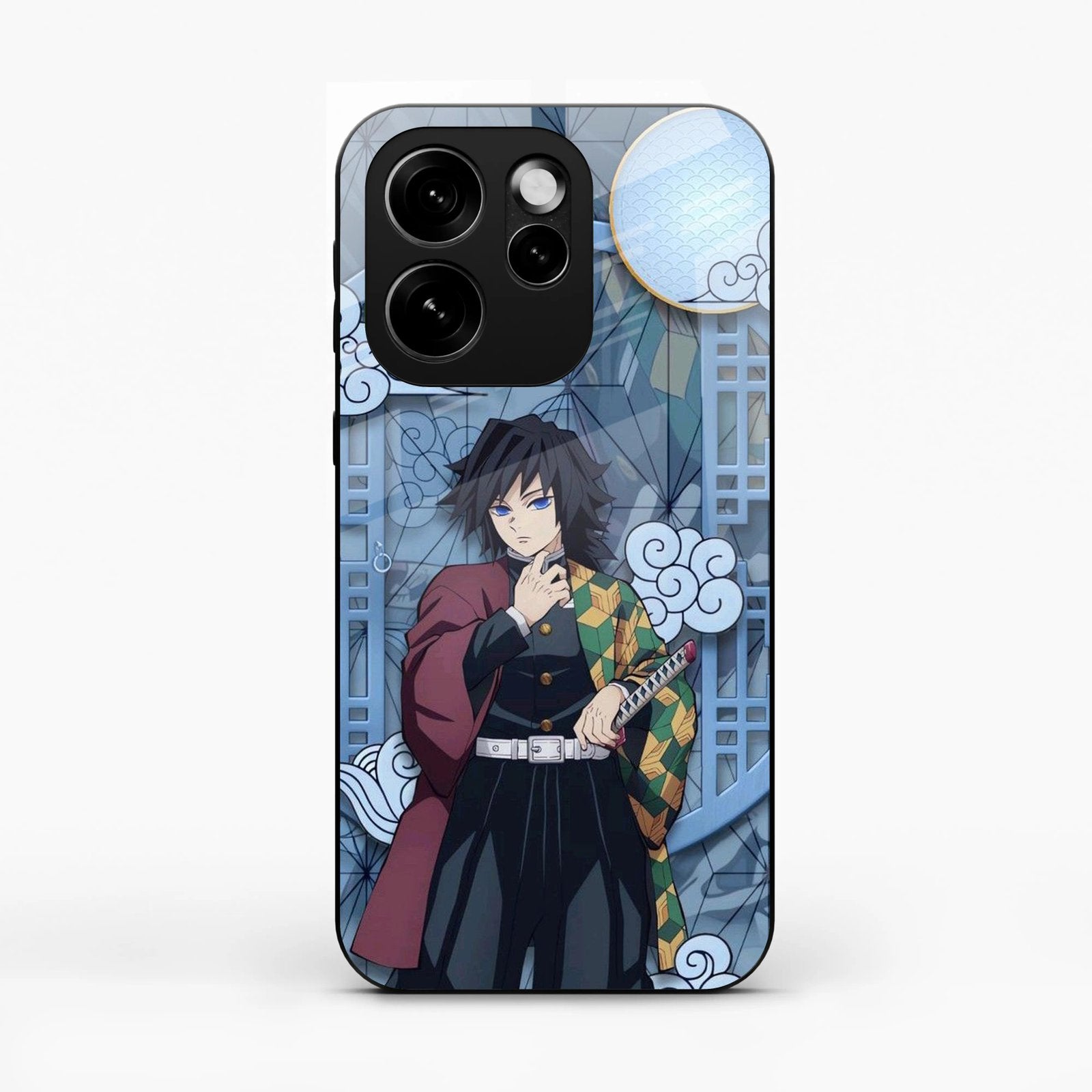 Giyu Tomioka Glass Case Cover For Oppo Reno 15 Pro 5G