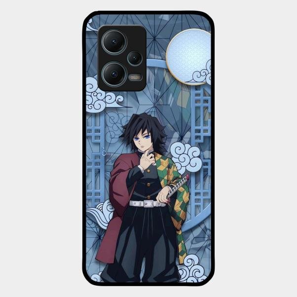 Giyu Tomioka Glass Case Cover For Redmi Note 12 5G