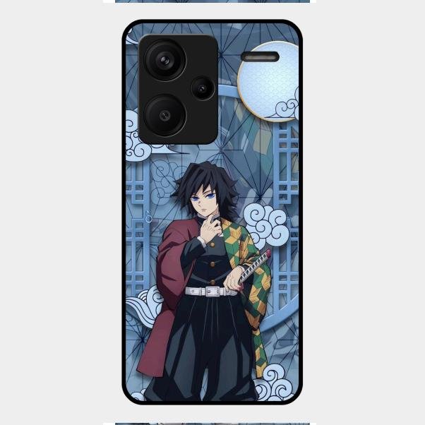 Giyu Tomioka Glass Case Cover For Redmi Note 13 Pro Plus 5G