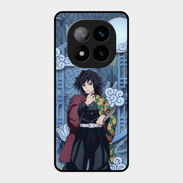 Giyu Tomioka Glass Case Cover For Redmi Note 14 Pro Plus 5G