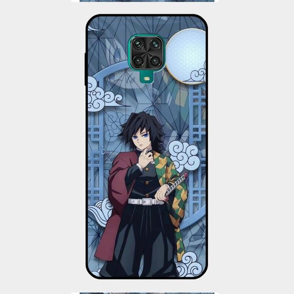Giyu Tomioka Glass Case Cover For Redmi Note 9 Pro