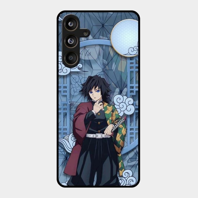 Giyu Tomioka Glass Case Cover For Samsung Galaxy M55 5G