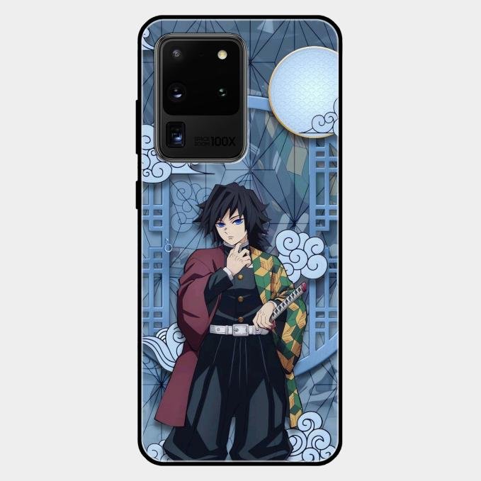Giyu Tomioka Glass Case Cover For Samsung