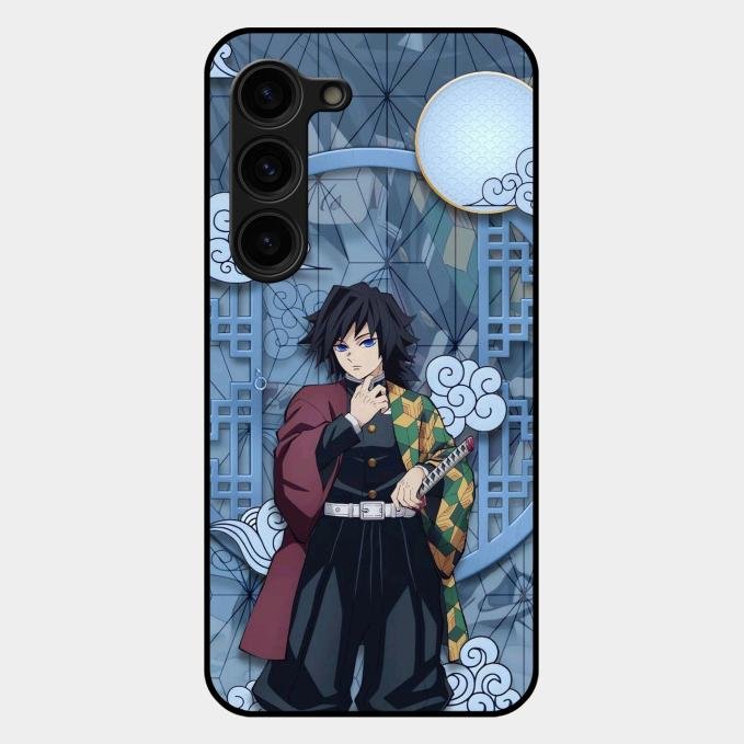 Giyu Tomioka Glass Case Cover For Samsung Galaxy S23 Plus 5G