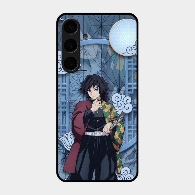 Giyu Tomioka Glass Case Cover For Samsung Galaxy S24 Plus 5G