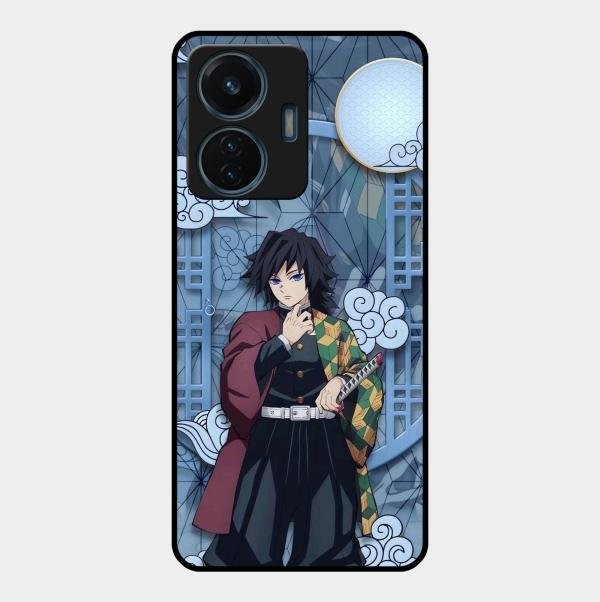 Giyu Tomioka Glass Case Cover For Vivo