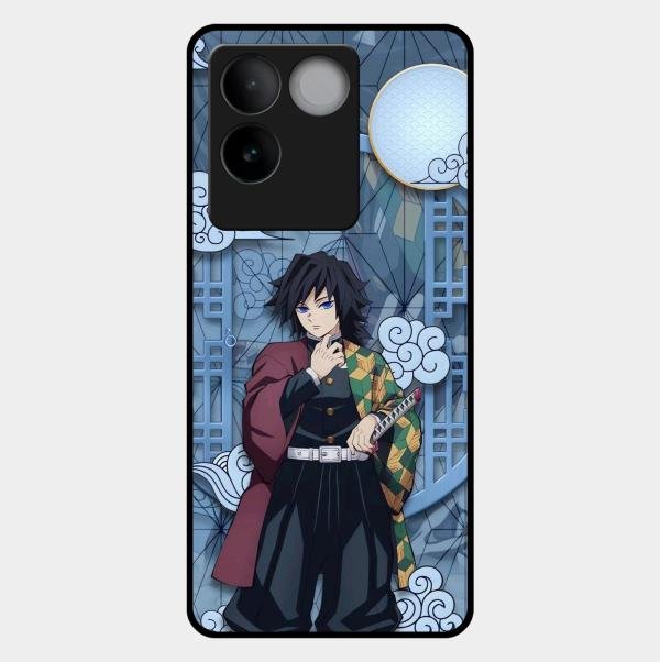 Giyu Tomioka Glass Case Cover For Vivo T2 Pro 5G