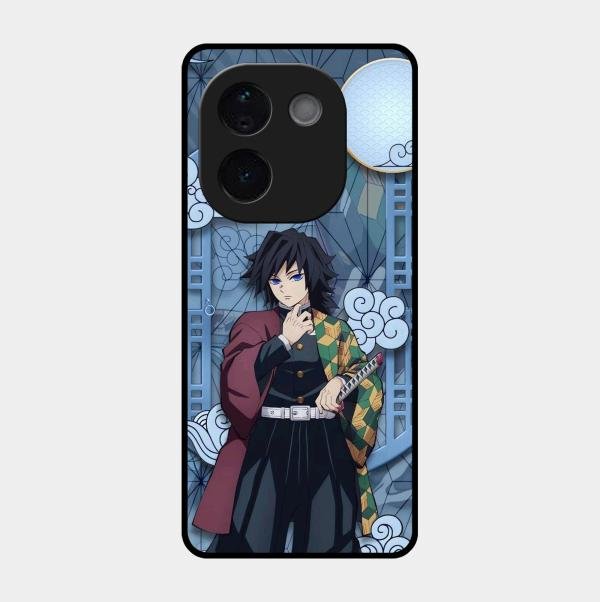 Giyu Tomioka Glass Case Cover For Vivo