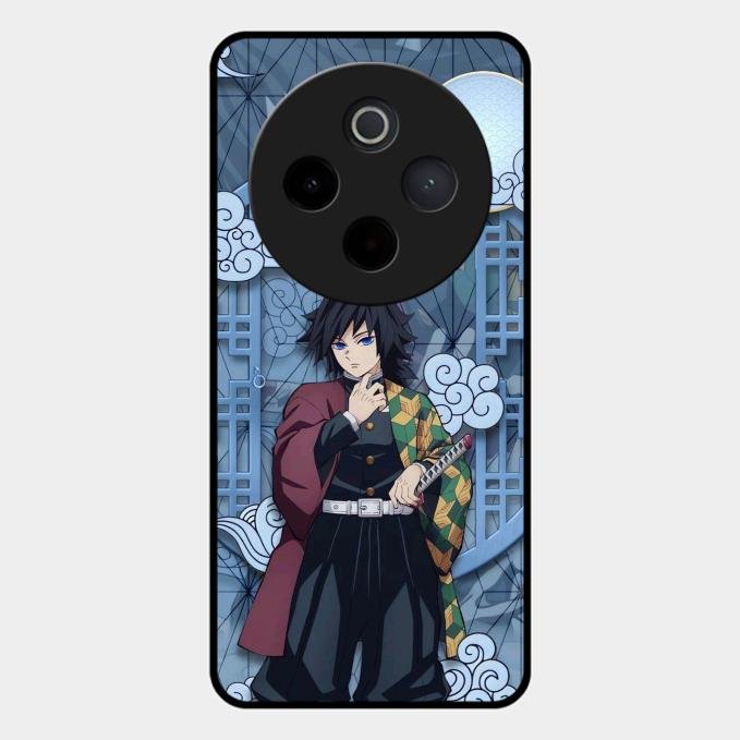 Giyu Tomioka Glass Case Cover For Vivo