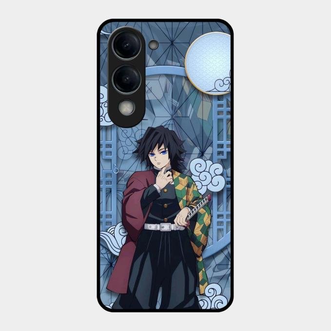 Giyu Tomioka Glass Case Cover For Vivo