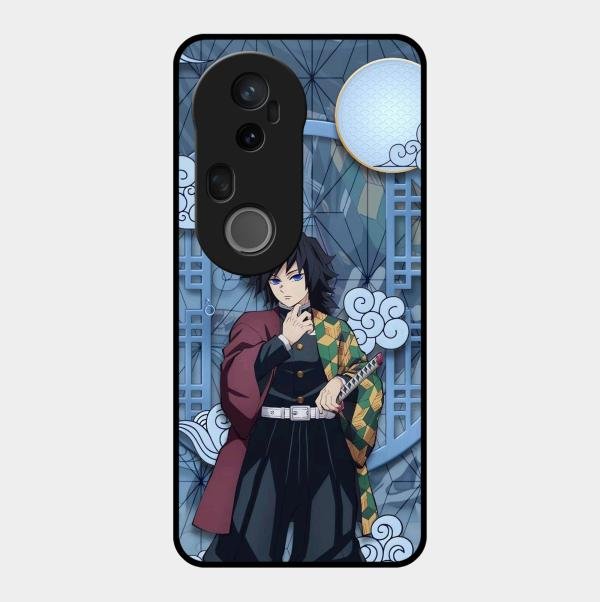 Giyu Tomioka Glass Case Cover For Vivo