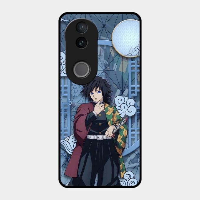 Giyu Tomioka Glass Case Cover For Vivo T4R 5G