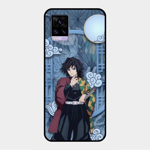 Giyu Tomioka Glass Case Cover For Vivo V20