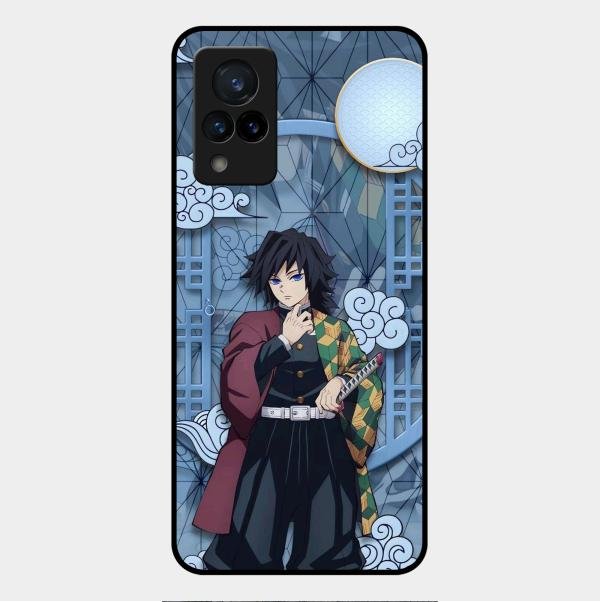 Giyu Tomioka Glass Case Cover For Vivo V21 5G