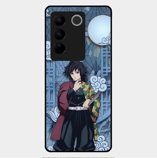Giyu Tomioka Glass Case Cover For Vivo