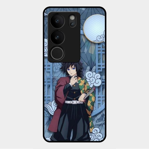 Giyu Tomioka Glass Case Cover For Vivo V29 5G